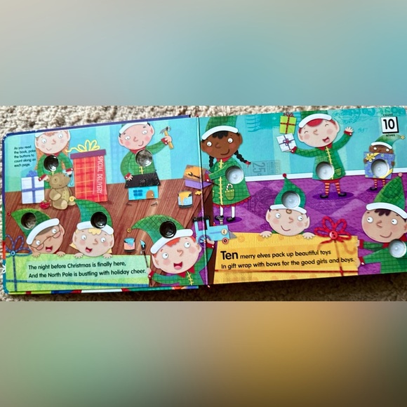 Melissa & Doug Poke-a-Dot: The Night Before Christmas Board Book Interactive - Picture 2 of 4